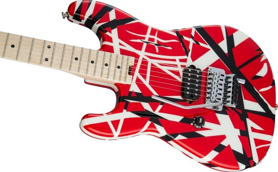 Elektrická kytara EVH Striped Series MN Red Black and White Stripes Elektrická kytara - 5