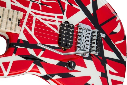 Elektrická kytara EVH Striped Series MN Red Black and White Stripes Elektrická kytara - 6