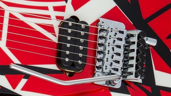 Elektrická kytara EVH Striped Series MN Red Black and White Stripes Elektrická kytara - 8