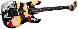 Electric guitar ESP George Lynch Black with Kamikaze Graphic Electric guitar - 2