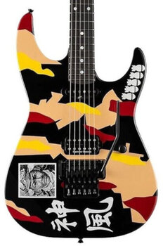 Sähkökitara ESP George Lynch Black with Kamikaze Graphic Sähkökitara - 4