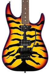 Electric guitar ESP George Lynch Yellow with Sunburst Tiger Graphic Electric guitar - 3