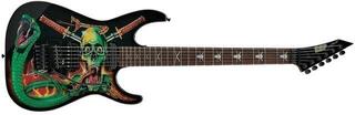 Electric guitar ESP George Lynch Black with Skulls and Snakes Graphic Electric guitar - 1