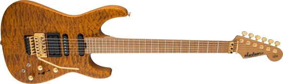 Gitara elektryczna Jackson USA Phil Collen PC1 Satin Flame MN Satin Transparent Amber Gitara elektryczna - 3