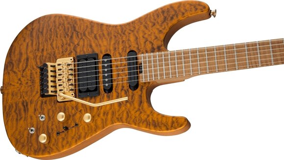 Gitara elektryczna Jackson USA Phil Collen PC1 Satin Flame MN Satin Transparent Amber Gitara elektryczna - 5