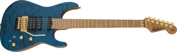 Elektrická kytara Jackson USA Phil Collen PC1 Satin Flame MN Satin Transparent Blue Elektrická kytara - 4
