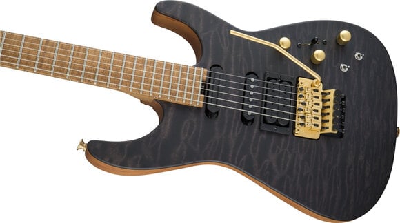 Guitare électrique Jackson USA Phil Collen PC1 Satin Flame MN Satin Transparent Black Guitare électrique - 6