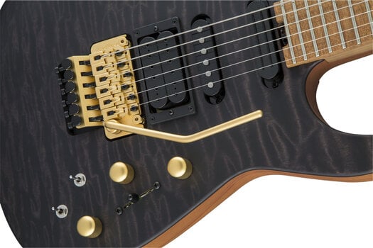 Guitare électrique Jackson USA Phil Collen PC1 Satin Flame MN Satin Transparent Black Guitare électrique - 7