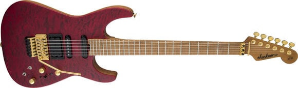 Guitare électrique Jackson USA Phil Collen PC1 Satin Flame MN Satin Transparent Red Guitare électrique - 3