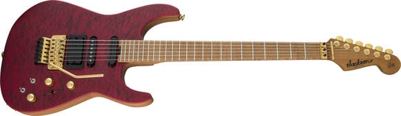 Guitare électrique Jackson USA Phil Collen PC1 Satin Flame MN Satin Transparent Red Guitare électrique - 4