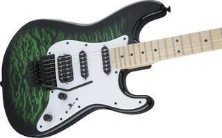 Elektrická gitara Jackson X Series Signature Adrian Smith SDXQ MN Transparent Green Elektrická gitara - 4