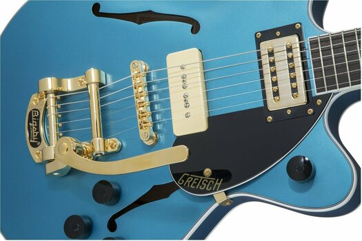Semi-akoestische gitaar Gretsch G2655TG-P90 Streamliner Center Block Jr. Rivera Blue Satin - 7