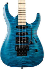 Electric guitar ESP LTD MH-203QM See Thru Blue Electric guitar - 3
