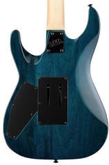 Electric guitar ESP LTD MH-203QM See Thru Blue Electric guitar - 4