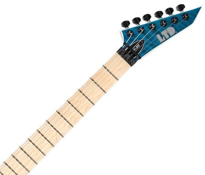 Guitare électrique ESP LTD MH-203QM See Thru Blue Guitare électrique - 6