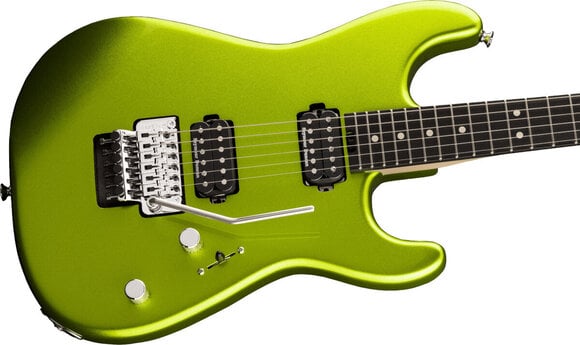 Elektrická gitara Charvel Pro-Mod San Dimas Style 1 HH FR EB Lime Green Metallic Elektrická gitara - 4