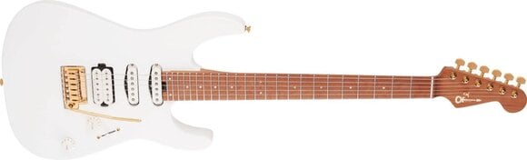 Elektrická kytara Charvel Pro-Mod DK24 HSS 2PT Caramelized MN Snow White Elektrická kytara - 4