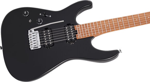 Gitara elektryczna Charvel Pro-Mod DK24 HH 2PT LH Caramelized MN Gloss Black Gitara elektryczna - 6