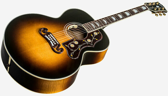Електро-акустична китара Джъмбо Gibson J-200 Standard 2019 Vintage Sunburst - 3