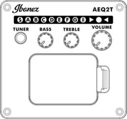 Класическа китара с предусилвател Ibanez GA5TCE-AM 4/4 Amber Класическа китара с предусилвател - 5