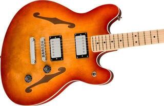 Pusakustiskā ģitāra Fender Squier Affinity Series Starcaster Deluxe Maple Fingerboard Sienna Sunburst - 3