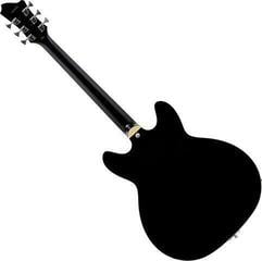 Semiakustická gitara Hagstrom Viking Black Semiakustická gitara - 1