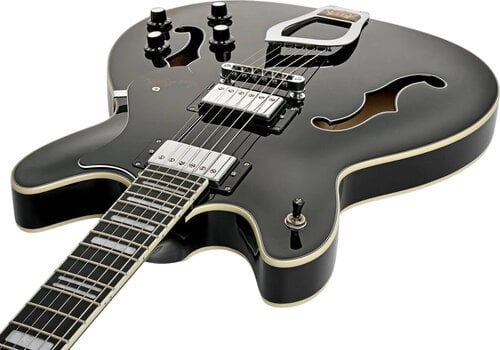 Chitarra Semiacustica Hagstrom Viking Black Chitarra Semiacustica - 6