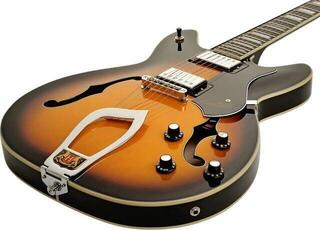 Semi-akoestische gitaar Hagstrom Viking Tobacco Sunburst Semi-akoestische gitaar - 2