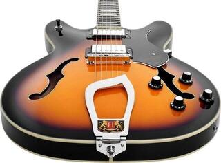 Semi-akoestische gitaar Hagstrom Viking Tobacco Sunburst Semi-akoestische gitaar - 4