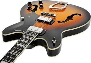 Semi-akoestische gitaar Hagstrom Viking Tobacco Sunburst Semi-akoestische gitaar - 5