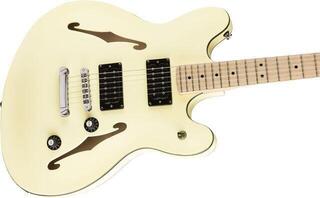 Halbresonanz-Gitarre Fender Squier Affinity Series Starcaster MN Olympic White Halbresonanz-Gitarre - 3