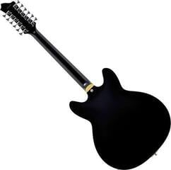 Chitară semi-acustică Hagstrom Viking Deluxe 12 Negru Lucios Chitară semi-acustică - 1