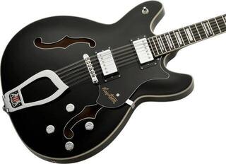 Chitară semi-acustică Hagstrom Viking Deluxe 12 Negru Lucios Chitară semi-acustică - 3