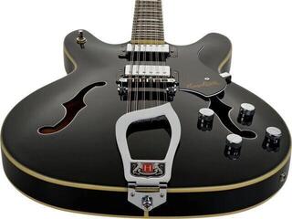Chitară semi-acustică Hagstrom Viking Deluxe 12 Negru Lucios Chitară semi-acustică - 4