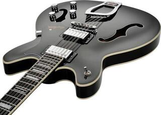 Chitară semi-acustică Hagstrom Viking Deluxe 12 Negru Lucios Chitară semi-acustică - 5