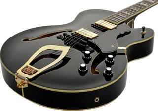 Semiakustická gitara Hagstrom HJ500 Black Semiakustická gitara - 2