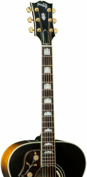 Jumbo Elektro-Akustikgitarren Gibson J-200 Standard 2019 Vintage Sunburst Lefty - 3