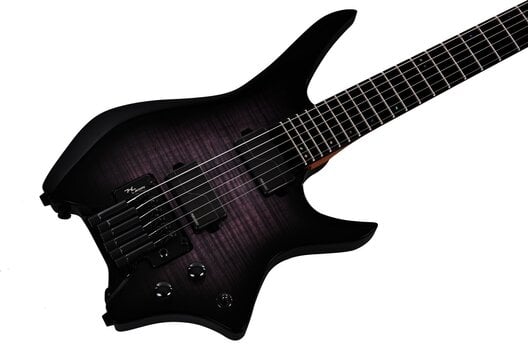 Headless guitar HILS Guitars HN7 NEXT Transparent Purple Burst Headless guitar - 5