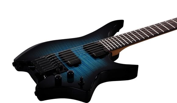 Headless guitar HILS Guitars HN7 NEXT Transparent Blue Burst Headless guitar - 3
