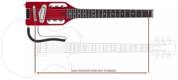 Headless kytara Traveler Guitar Electric Ultra Light Torino Red Headless kytara - 8