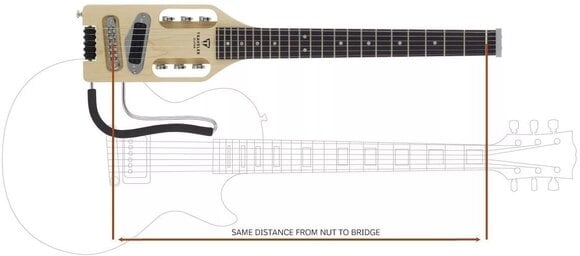 Headless kytara Traveler Guitar Electric Ultra Light Natural Maple Headless kytara - 7