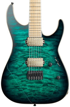 Guitarra elétrica ESP M-II NT Black Turquoise Burst Guitarra elétrica - 4