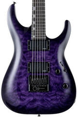 Guitarra elétrica ESP LTD H-1000 Evertune QM See Thru Purple Sunburst Guitarra elétrica - 3