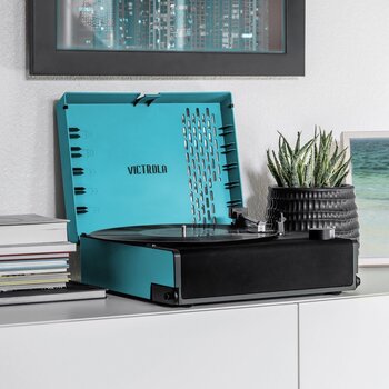 Portable turntable
 Victrola VSC-750SB-BLU-INT Revolution GO Blue Portable turntable - 9