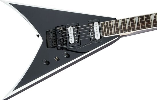 Guitare électrique Jackson JS32 King V AH Black with White Bevels Guitare électrique - 5