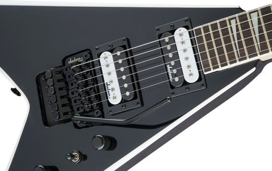 Guitare électrique Jackson JS32 King V AH Black with White Bevels Guitare électrique - 6