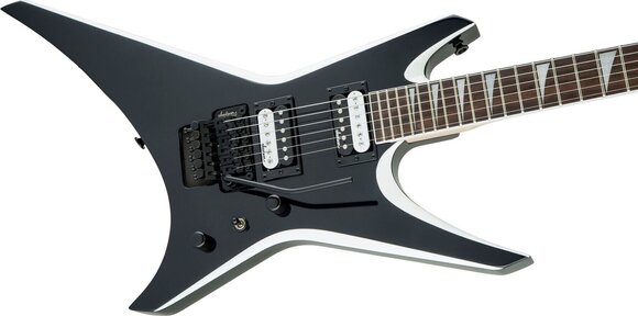 Guitarra eléctrica Jackson JS32 Warrior AH Black with White Bevels Guitarra eléctrica - 4