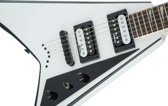 E-Gitarre Jackson JS32T Rhoads White with Black Bevels E-Gitarre - 6