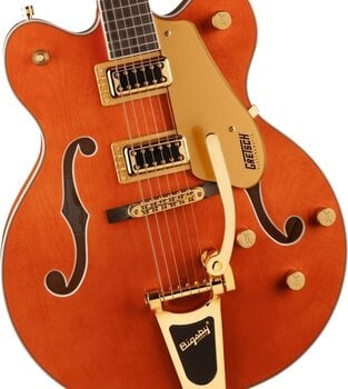 Guitarra semi-acústica Gretsch G5422TG Electromatic DC LRL Orange Stain Guitarra semi-acústica - 4
