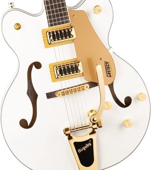 Guitarra semi-acústica Gretsch G5422TG Electromatic DC LRL Snowcrest White Guitarra semi-acústica - 4